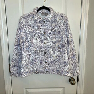 Chico’s women’s denim jeans top sz 2 US 12/14